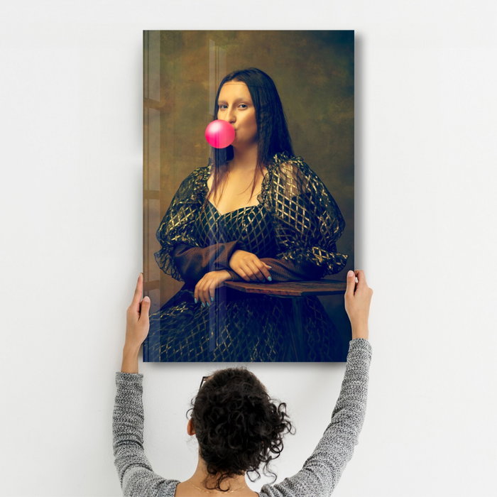 Wallity CAM-1089 Pintura Decorativa Vidrio Templado 46 x 72 cm, Arte de Pared Impresión UV para Hogar, Oficina, Material Vidrio Templado 4mm